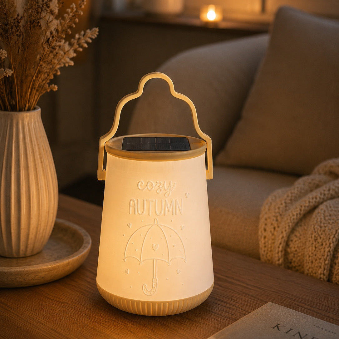 Herbst Laterne mit Solarlicht
