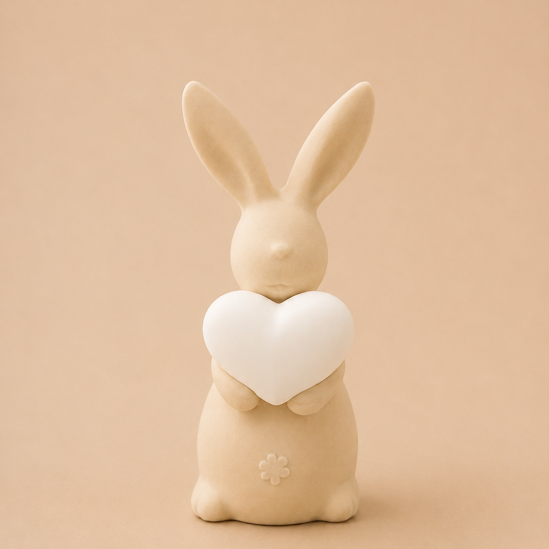 LED Hase mit Herz – leuchtende Osterdeko aus 3D-Druck