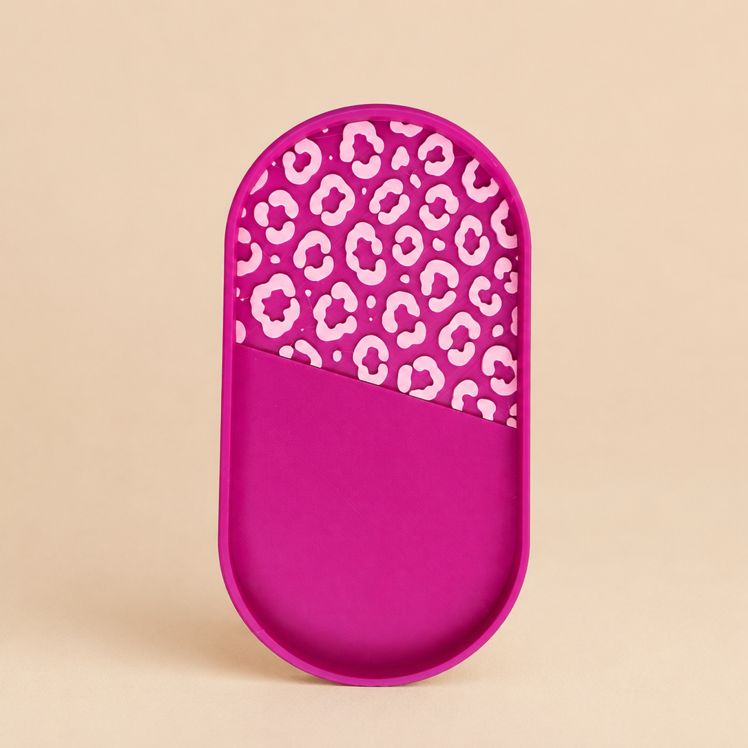 3D Druck Leopard Deko Tablett Set-2stk
