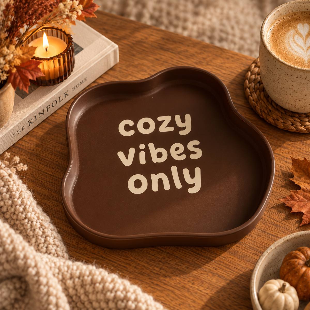 Cozy Collection – 3D-gedruckte Deko-Tabletts mit Spruch
