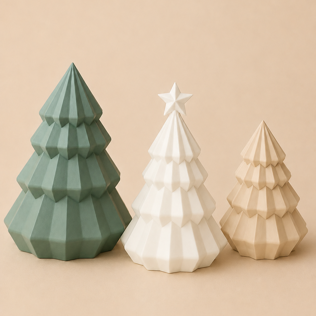 Minimalistische Weihnachtsbäume