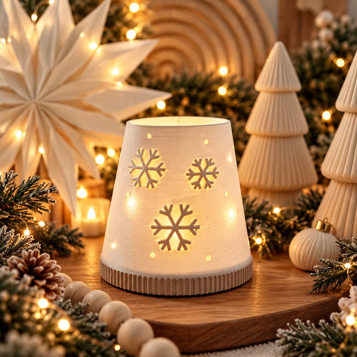 LED Windlicht Weihnachten